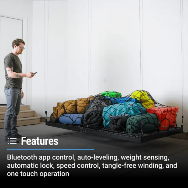 Smarter Home 4x8 Garage Storage Lift (stores up to 325 lbs) - Image 4