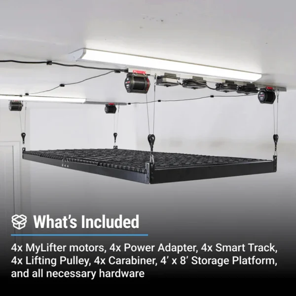 Smarter Home 4x8 Garage Storage Lift (stores up to 325 lbs) - Image 6